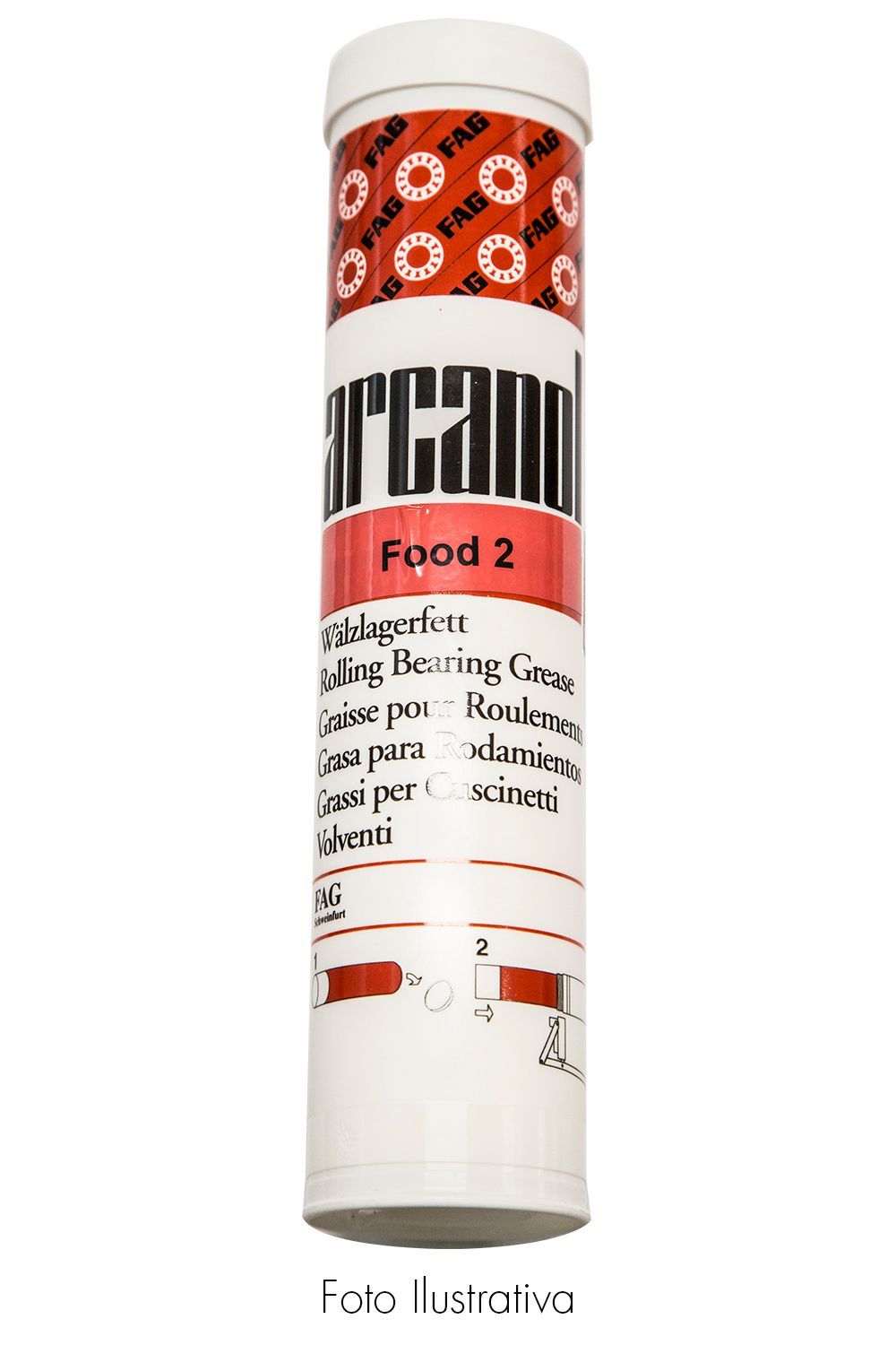 ARCANOL FOOD 2 - Tubo de graxa alimentícia Arcanol food 2 - 400gr.