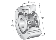 ZKLF3080-2RS-PE - Rolamento axial de esferas de contato angular