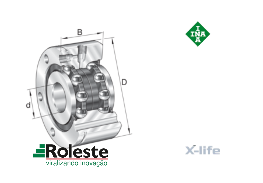 ZKLF2575-2RS-PE - Rolamento axial de esferas de contato angular -fusos - medias INA-FAG-SCHAEFFLER - distribuidor FAG-INA -ball screw bearings INA - Super precision bearings - medias INA-spindellager