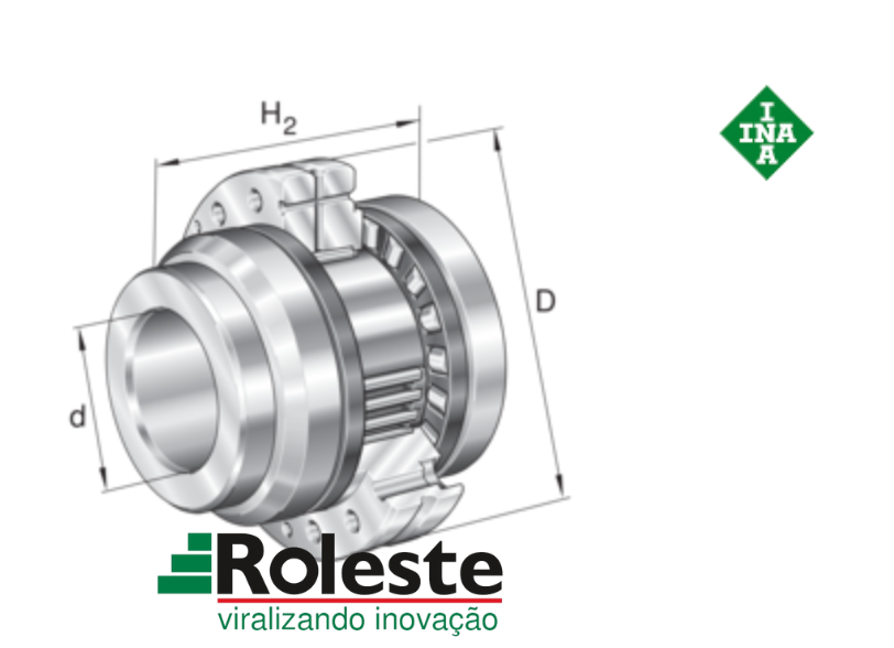 ZARF 75185-L-TV-A - Rolamento axial de rolos cilíndricos e esferas
