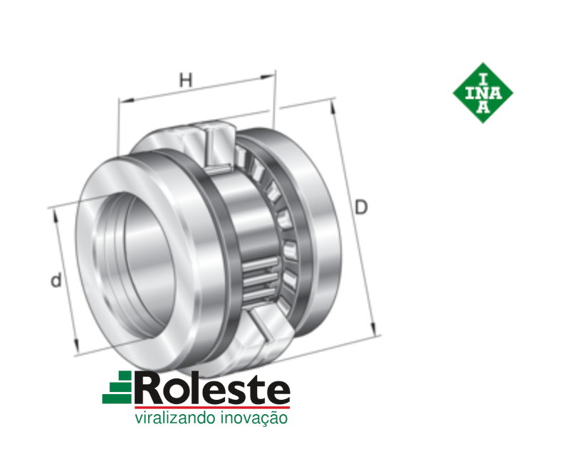 ZARN3062-TV-A - Rolamento axial de rolos cilíndricos e esferas