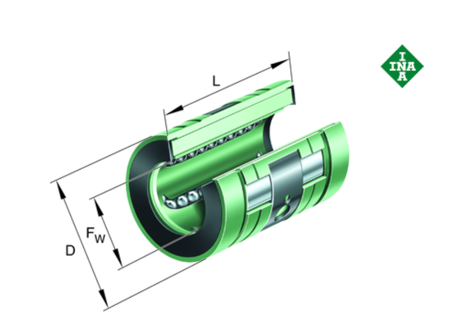 KNO20-B-PP - Rolamento de esferas linear