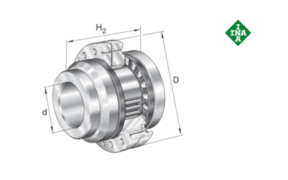 Rolamento de fusos ZARF 35110-L-TVA - ball screw bearings INA - Super precision bearings - medias INA