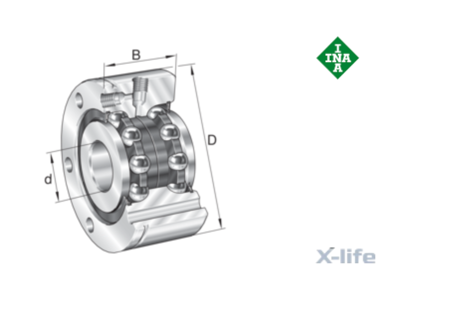 ZKLF2575-2RS-XL - Rolamento axial de esferas de contato angular -fusos - medias INA-FAG-SCHAEFFLER - distribuidor FAG-INA -ball screw bearings INA - Super precision bearings - medias INA-spindellager