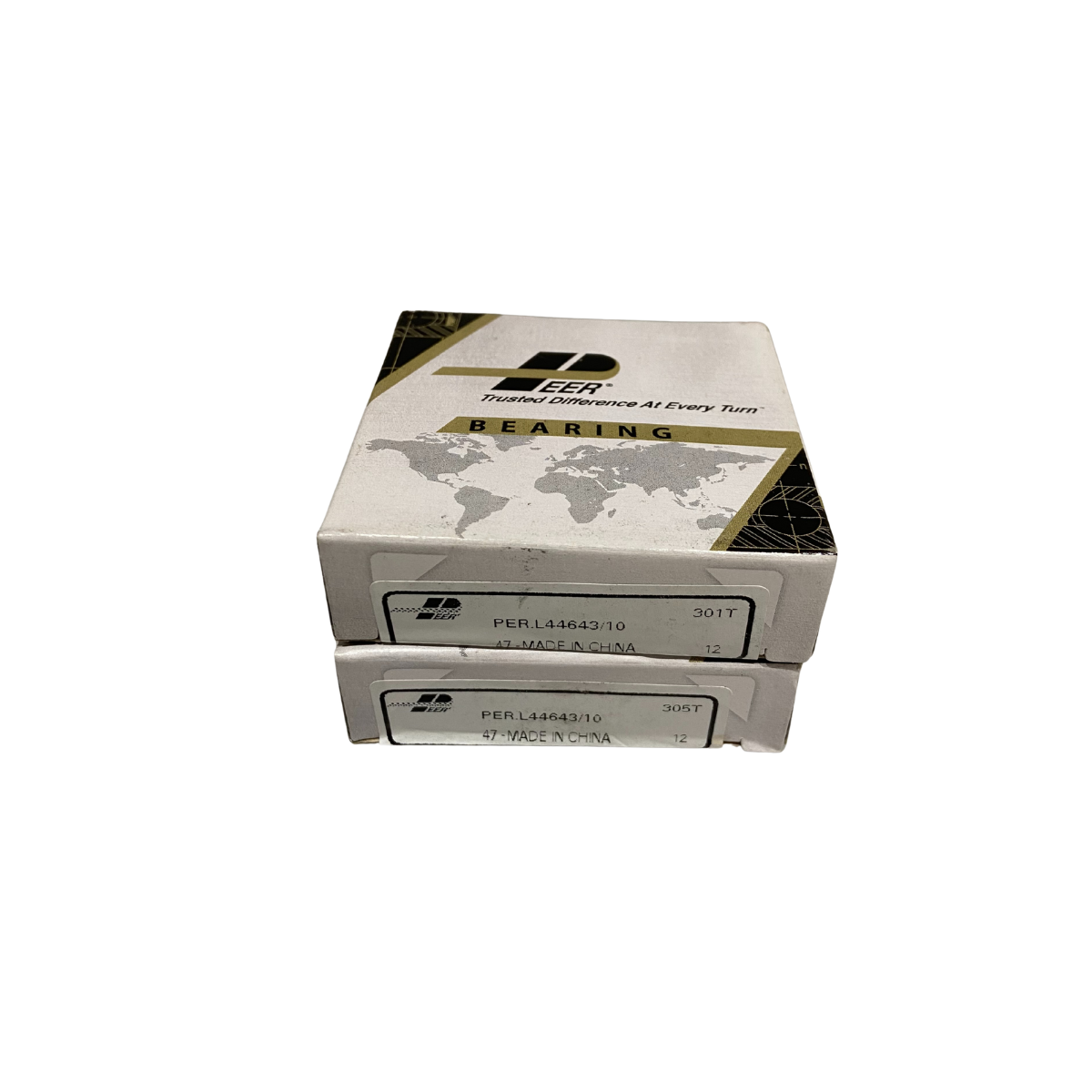 KIT com 2 rolamentos 44643/610 - marca PEER