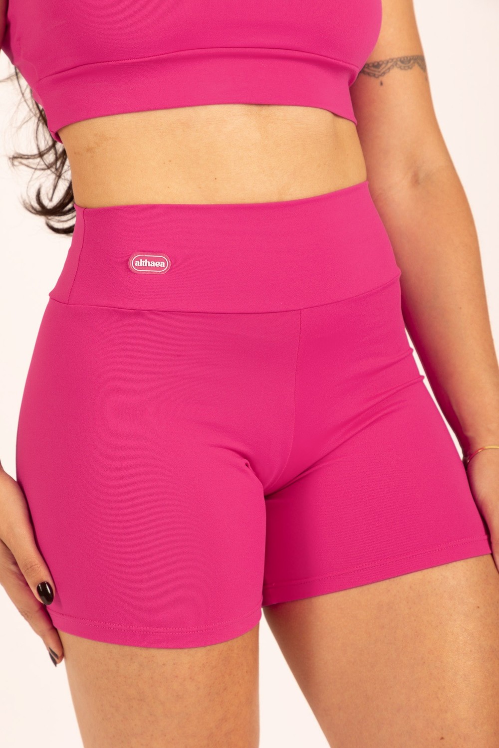 Conjunto Top e Short Basic Pink