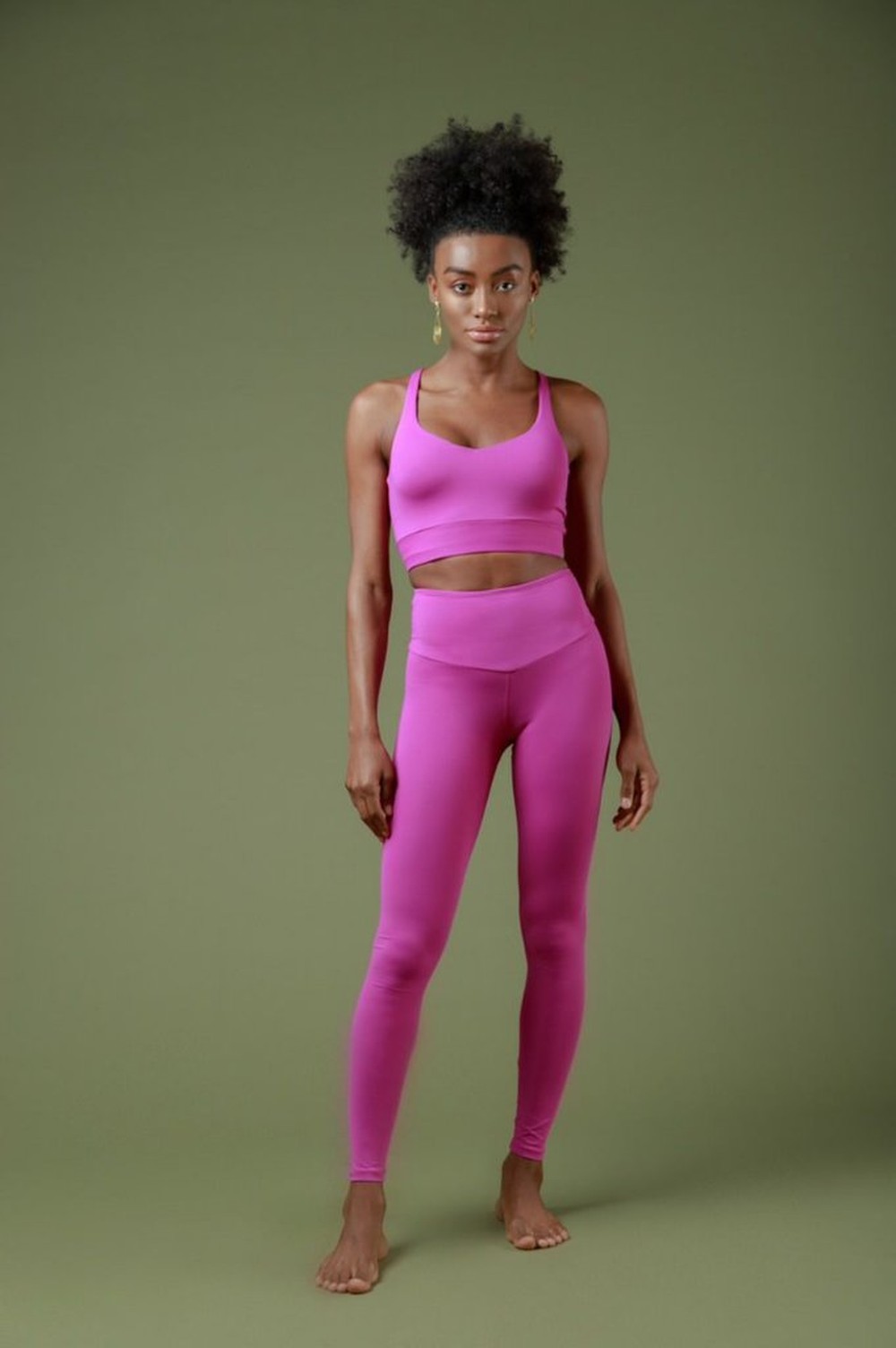 Top cropped greta orquídea  greta top - orchid - anahata fitwear