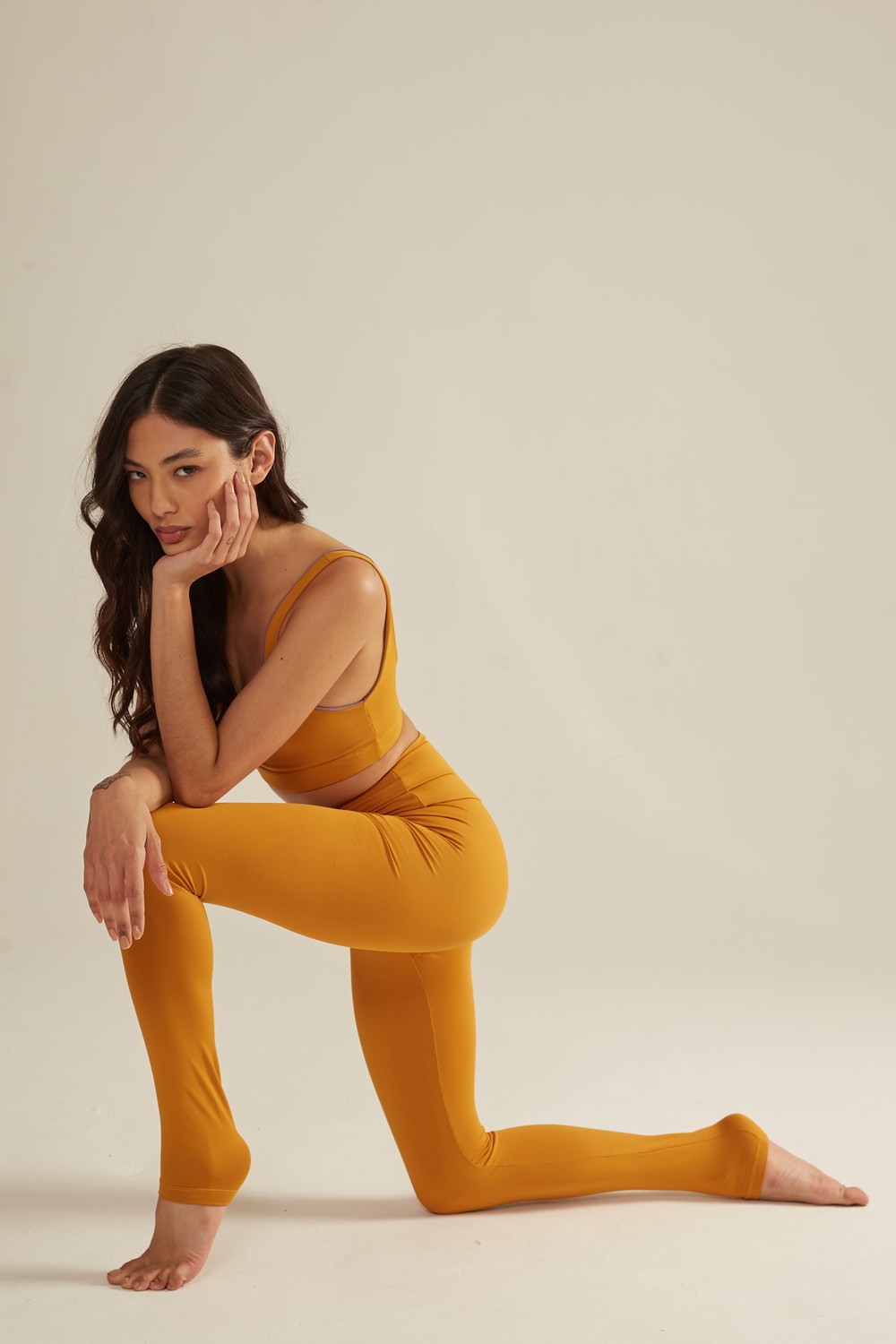 Legging pro mostarda  pro legging - mustard - anahata fitwear