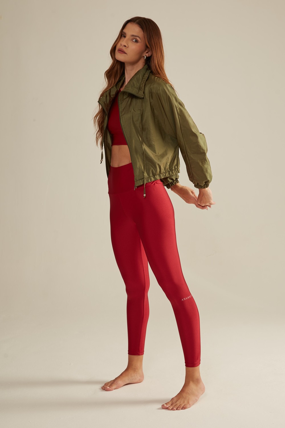 Legging glam red  glam legging - red - anahata fitwear