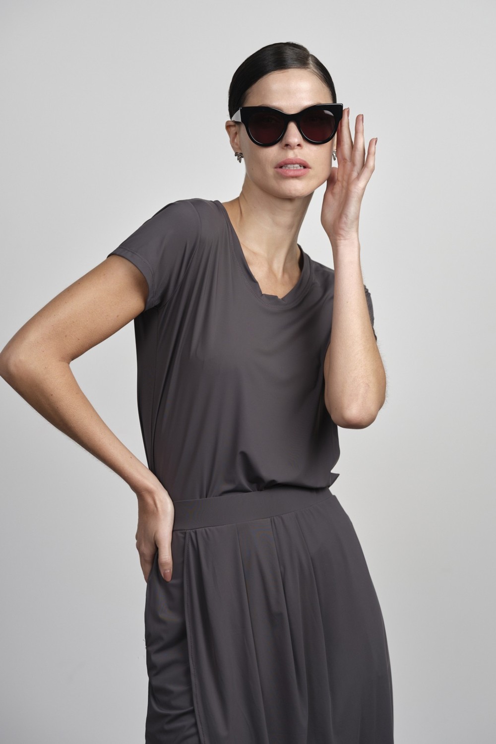 Blusa Fluity Cinza Ines