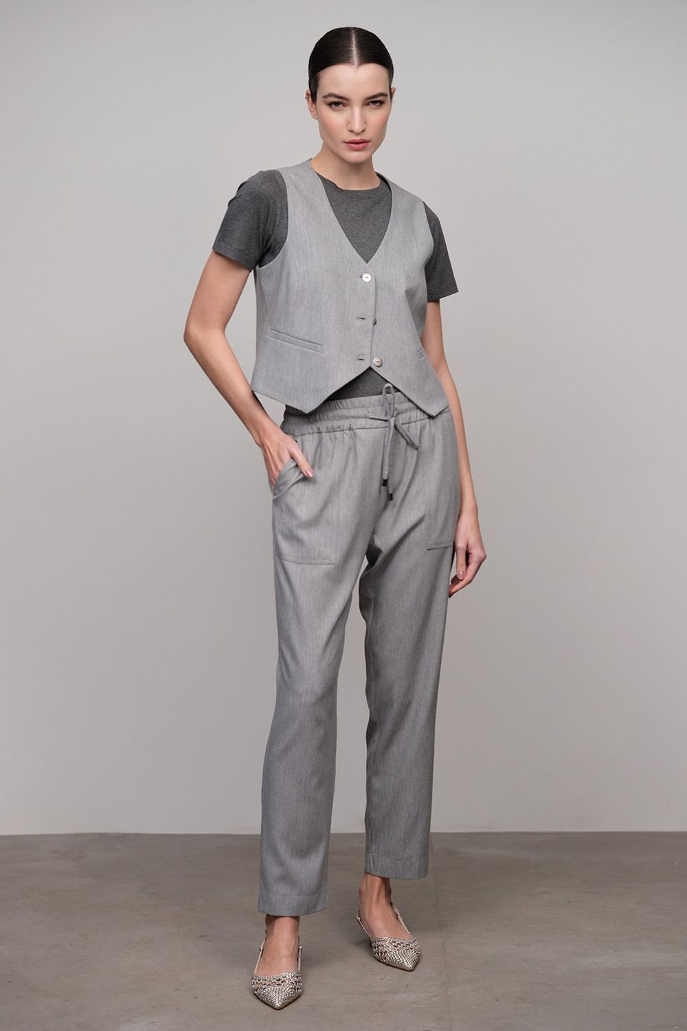 Sapato Tresse Salto 03 Prata 