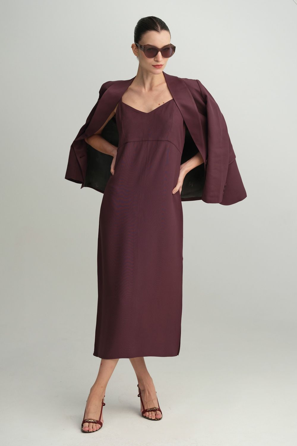 Vestido Crepe Patou Fabiana