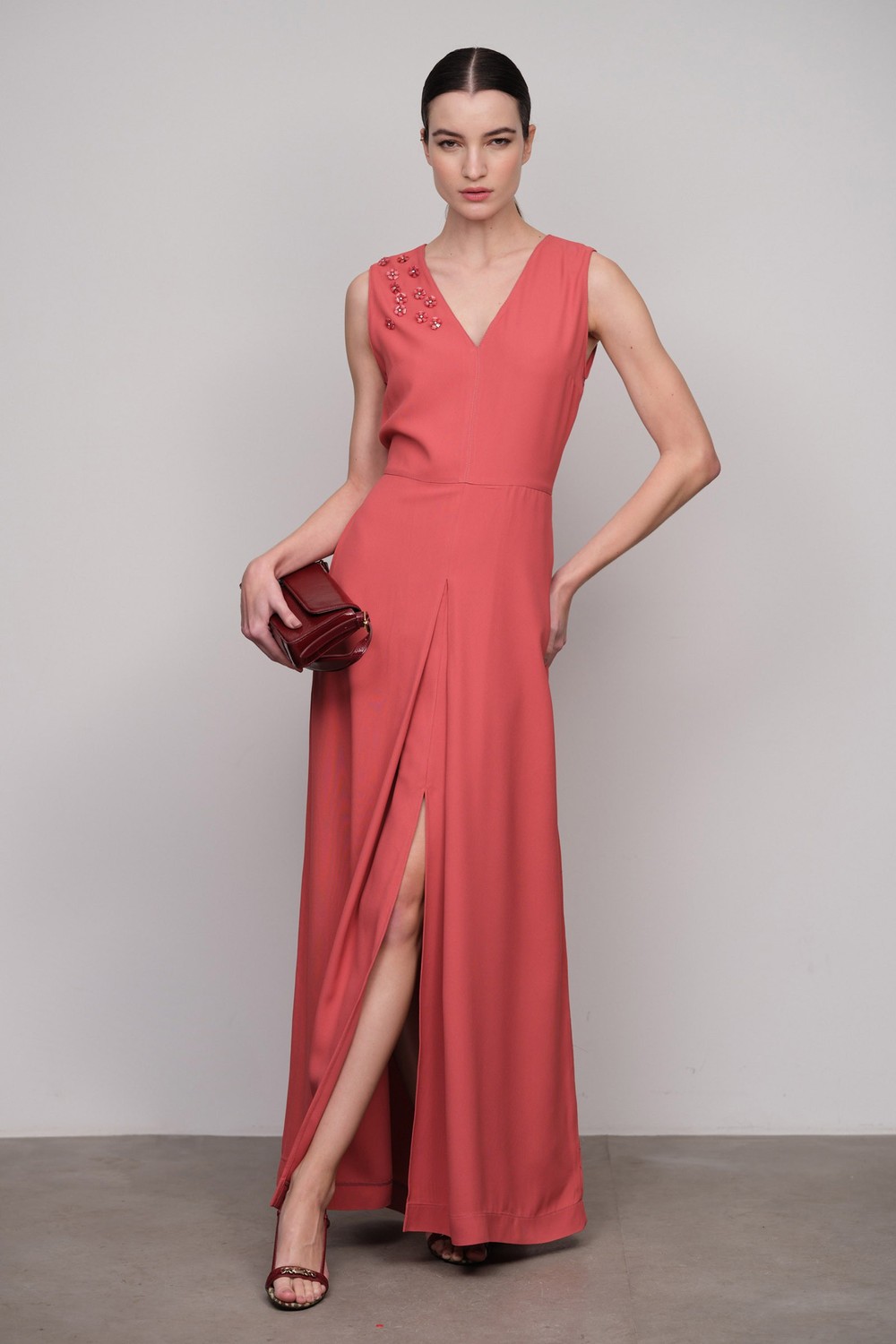 Vestido Catherine Crepe Patou Blush