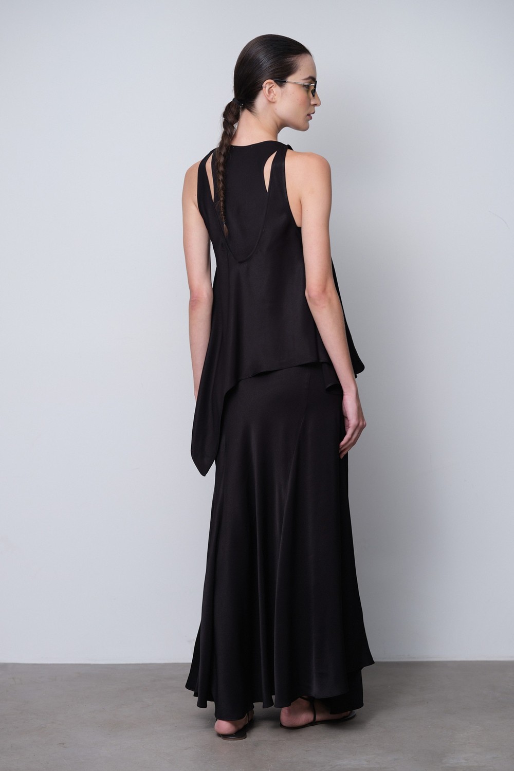 Vestido Crepe Preto Helena