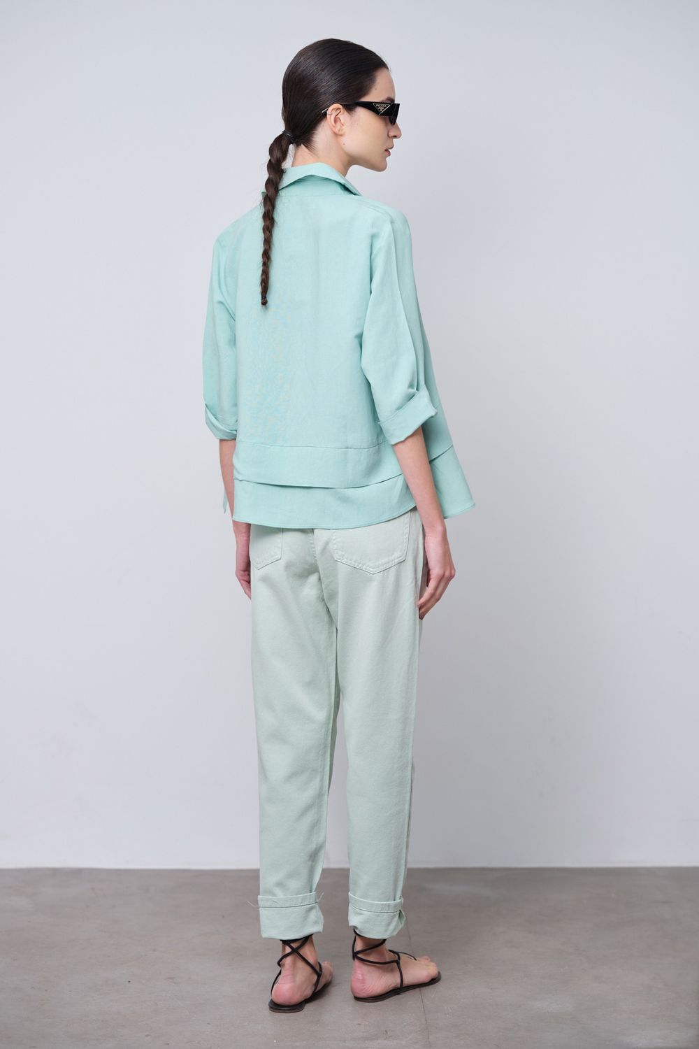 Camisa Linho Verde Julieta