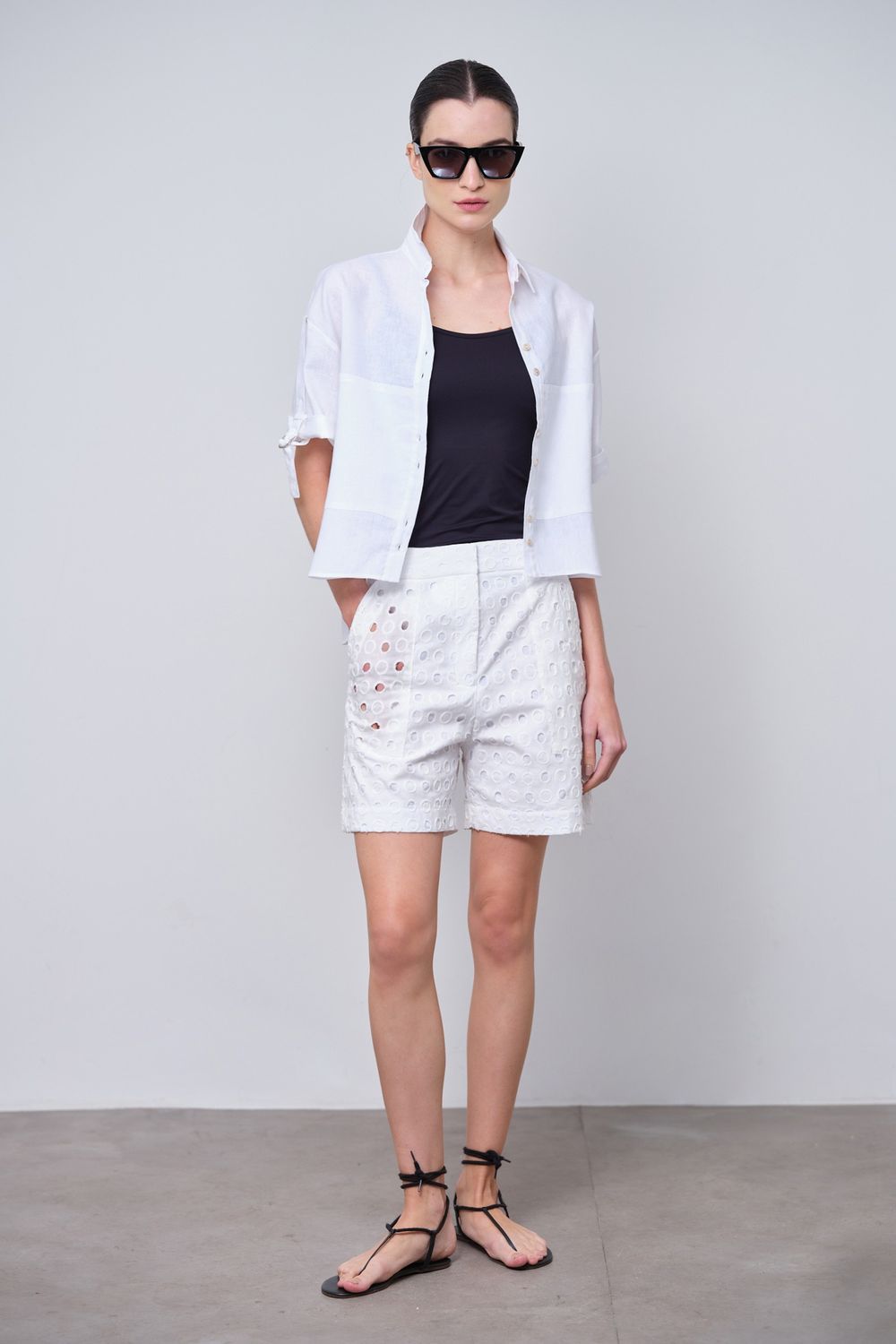 Camisa Linho Off White Debora