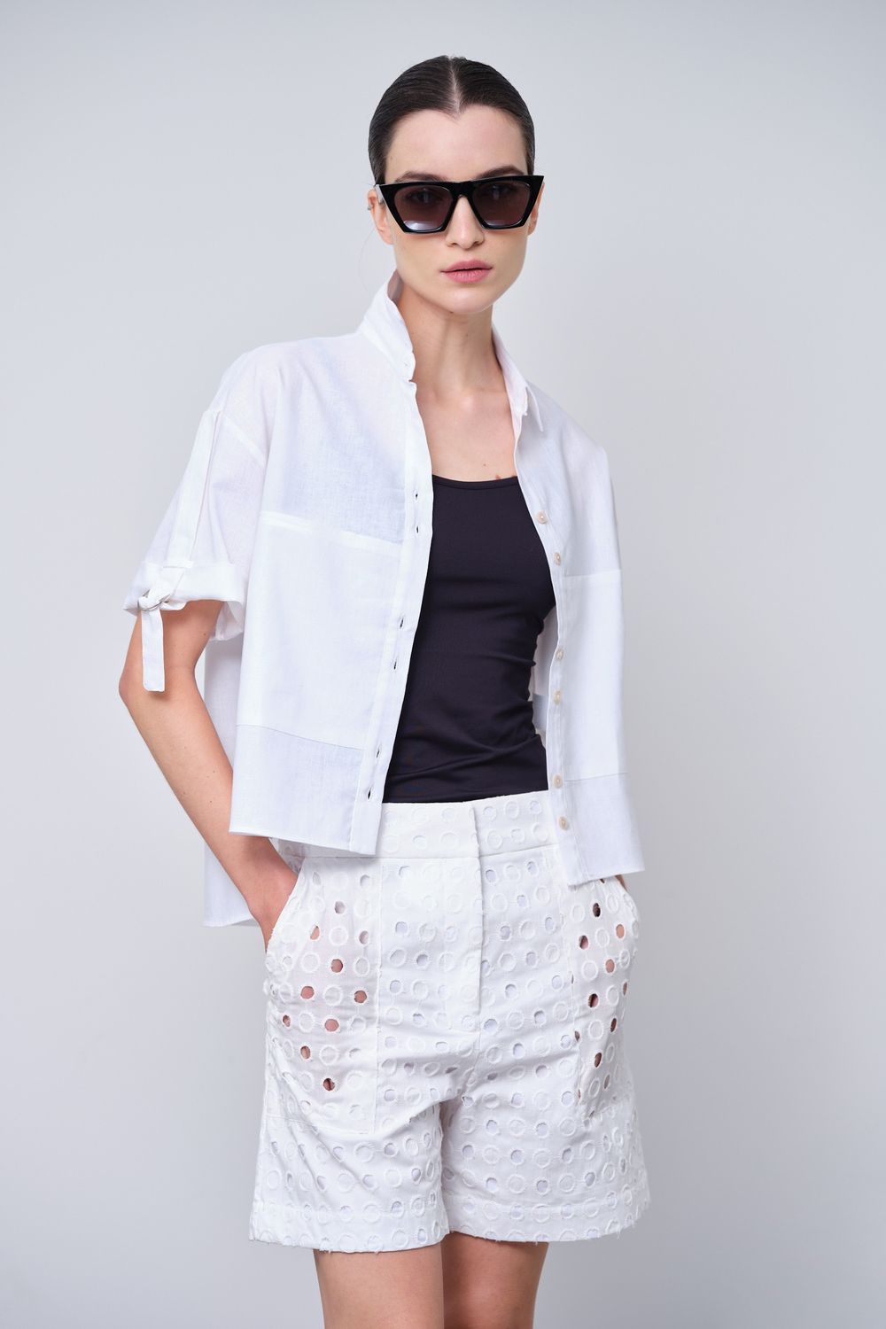 Camisa Linho Off White Debora