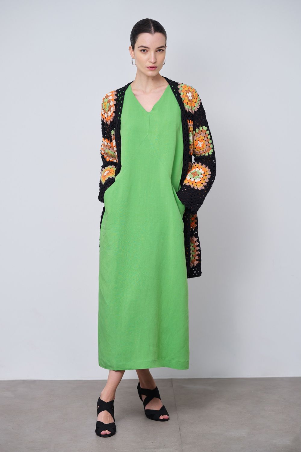 Vestido Linho Verde Daniela