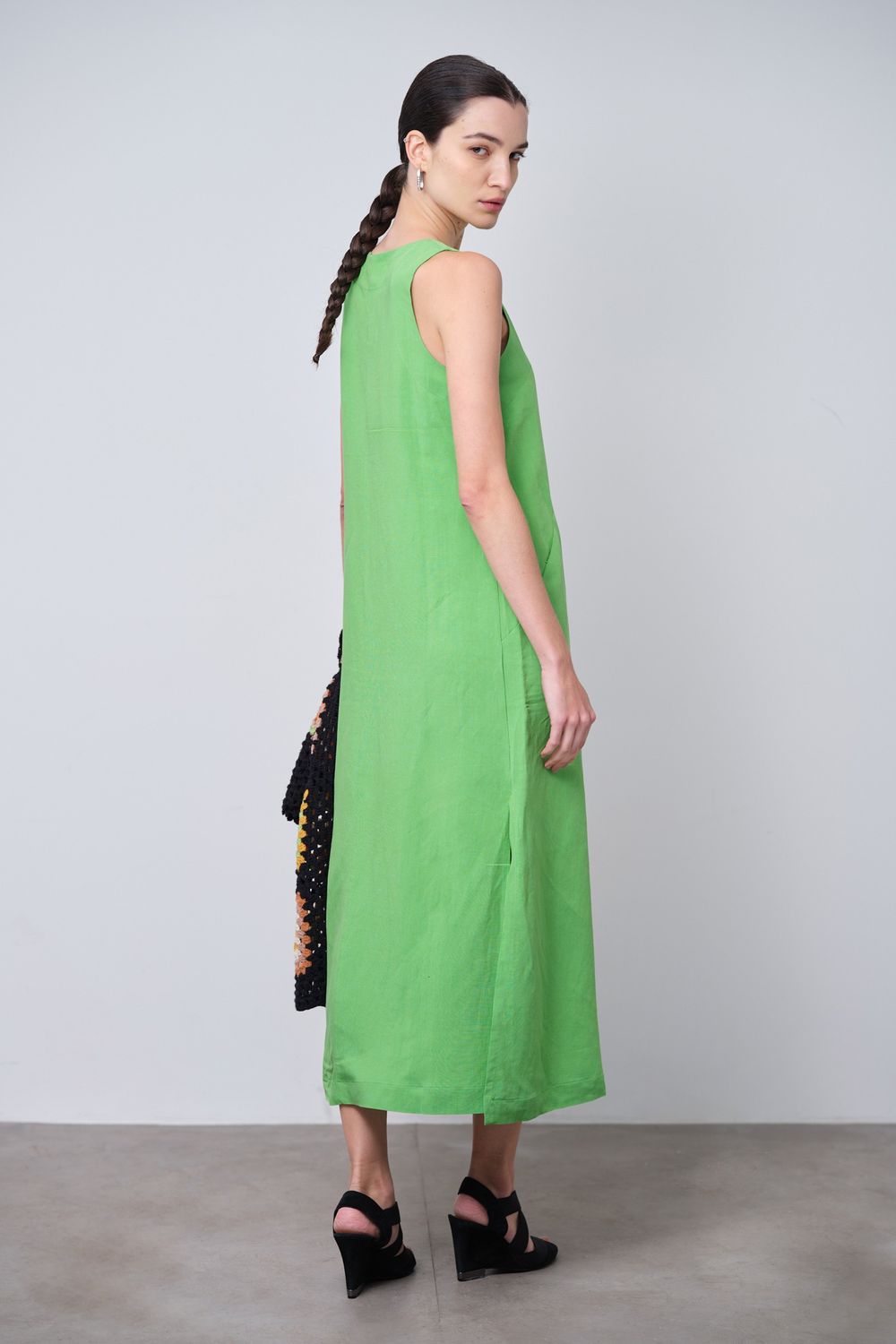 Vestido Linho Verde Daniela
