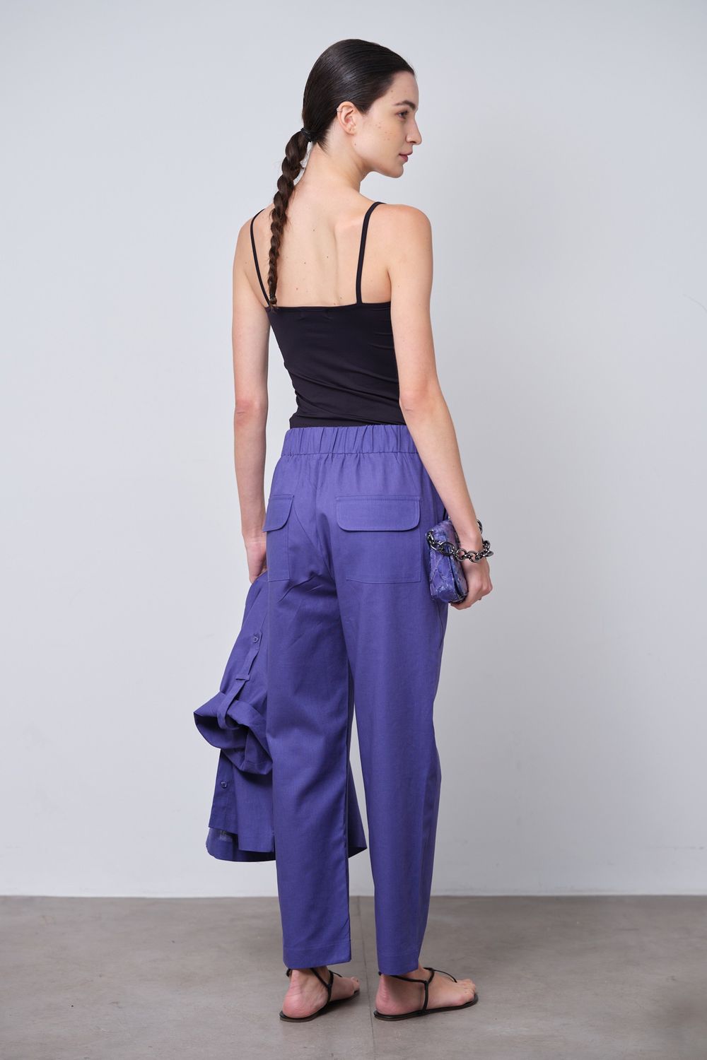Conjunto Linho Roxo Vivian