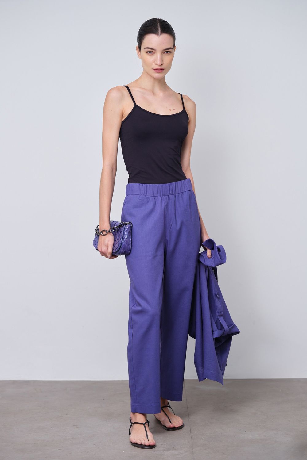 Conjunto Linho Roxo Vivian