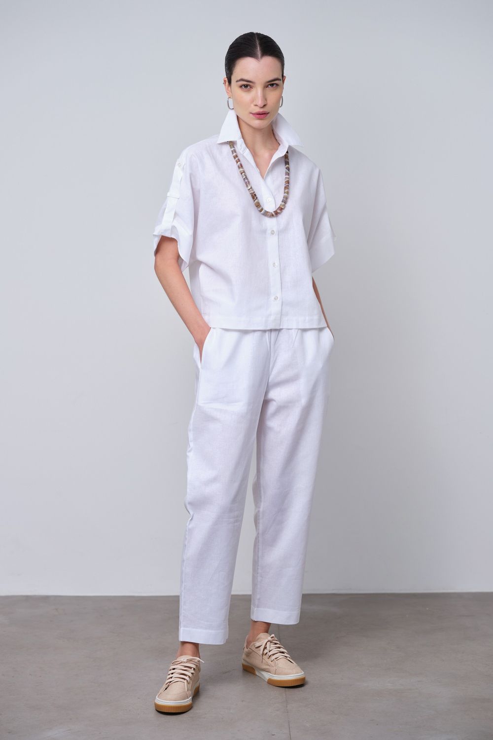 Conjunto Linho Off White Vivian