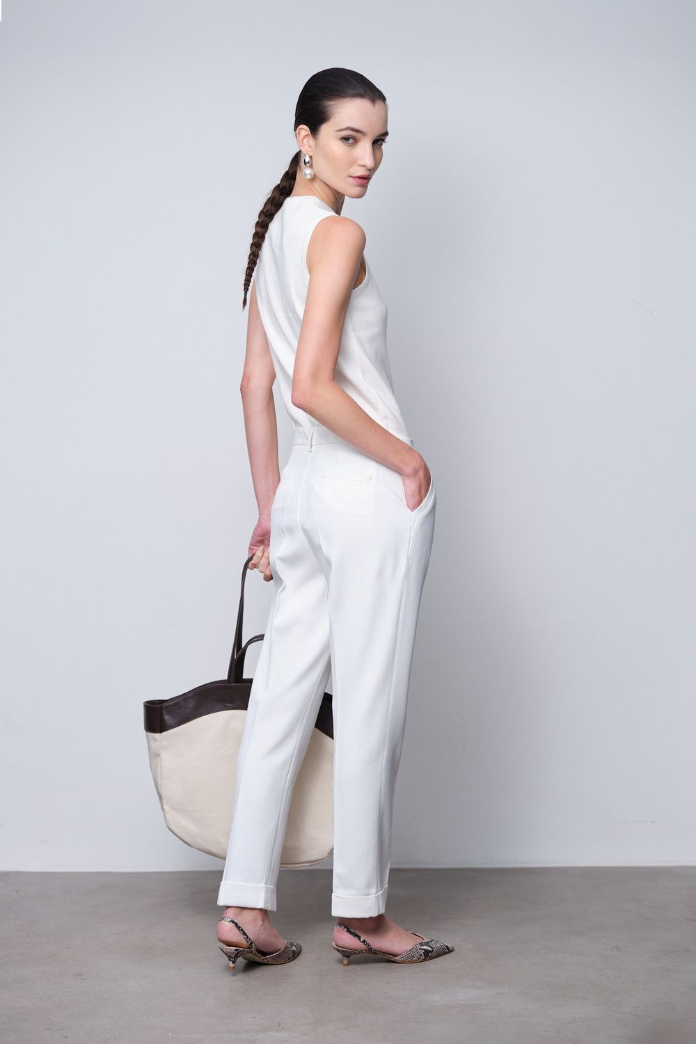 Scarpin Couro Animal Print Maisa