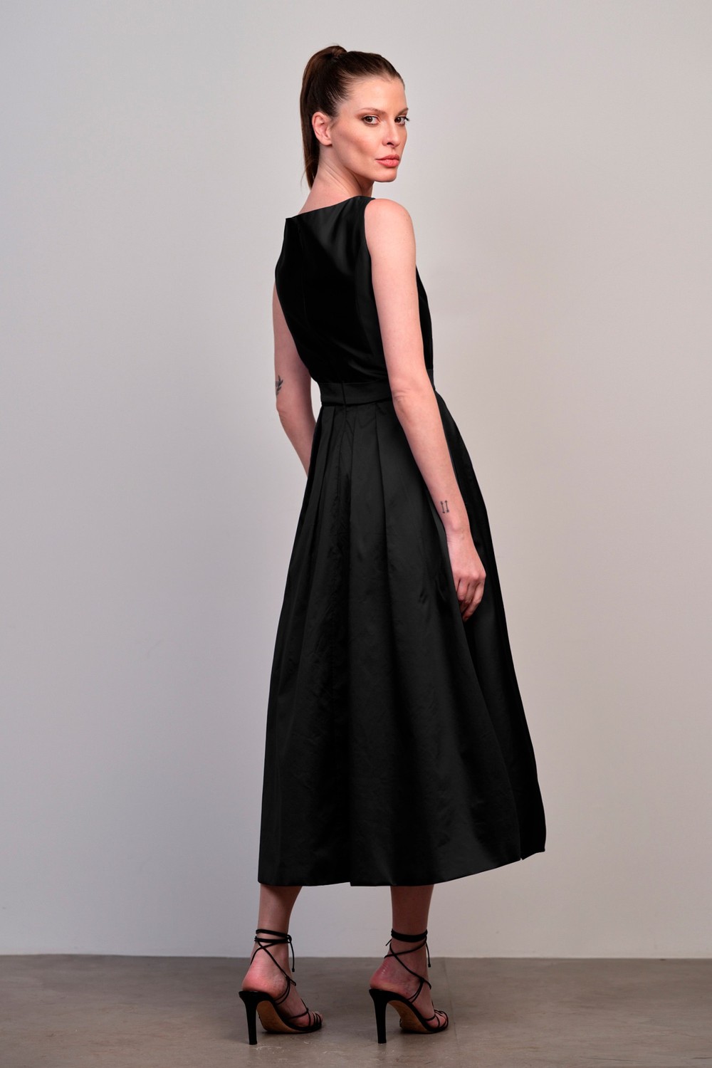 Vestido Taffeta Luiza Preto