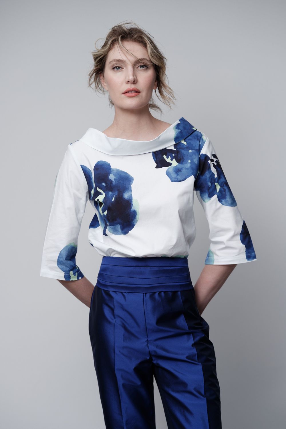 Blusa Tricoline Estampado Vichy 