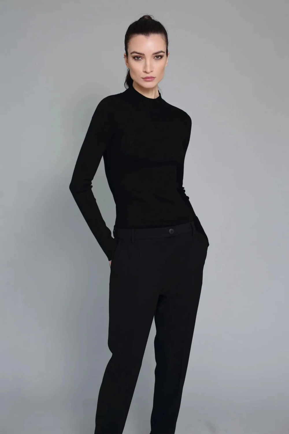 Calça Crepe Preto Fabia  CB