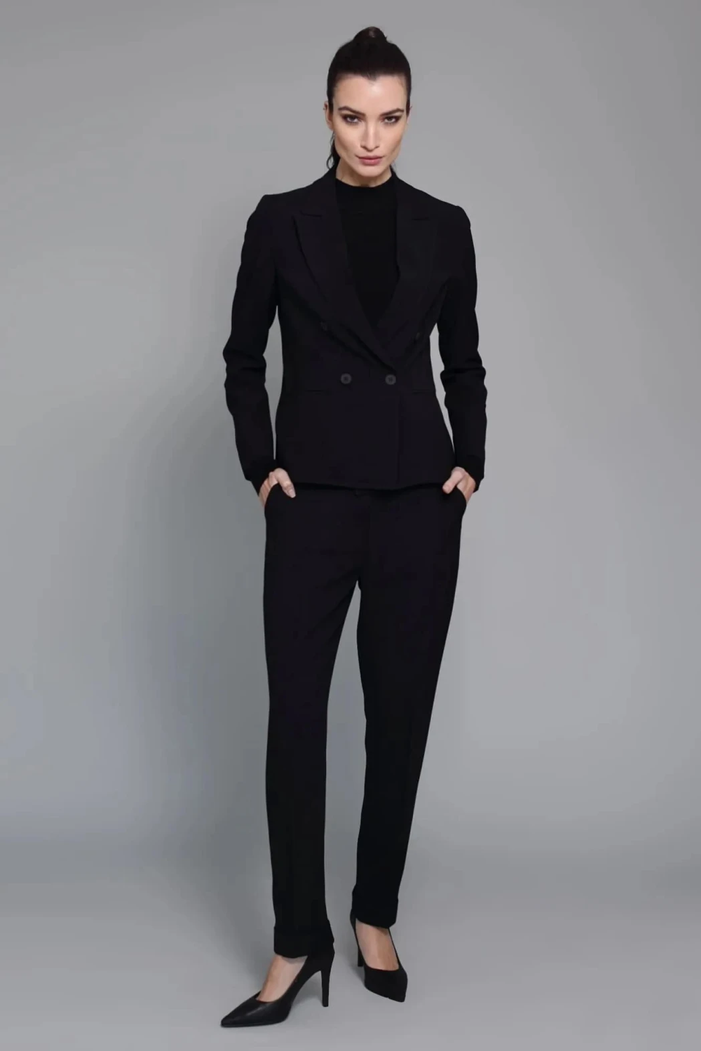 Calça Crepe Preto Fabia  CB