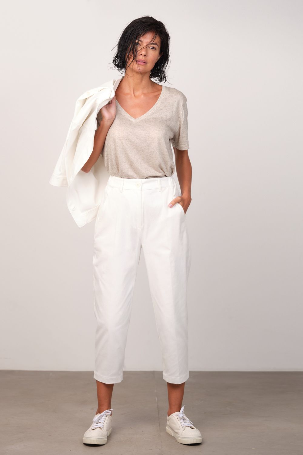 Calça Sarja Off White Regiane