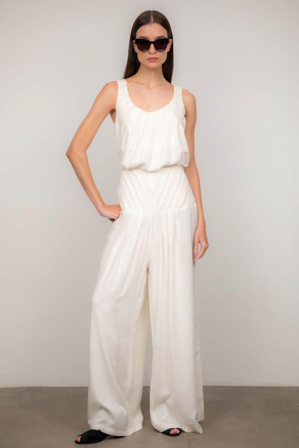 Regata Viscolinho Off White Bruna