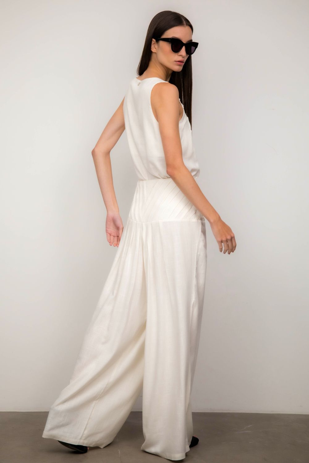 Regata Viscolinho Off White Bruna