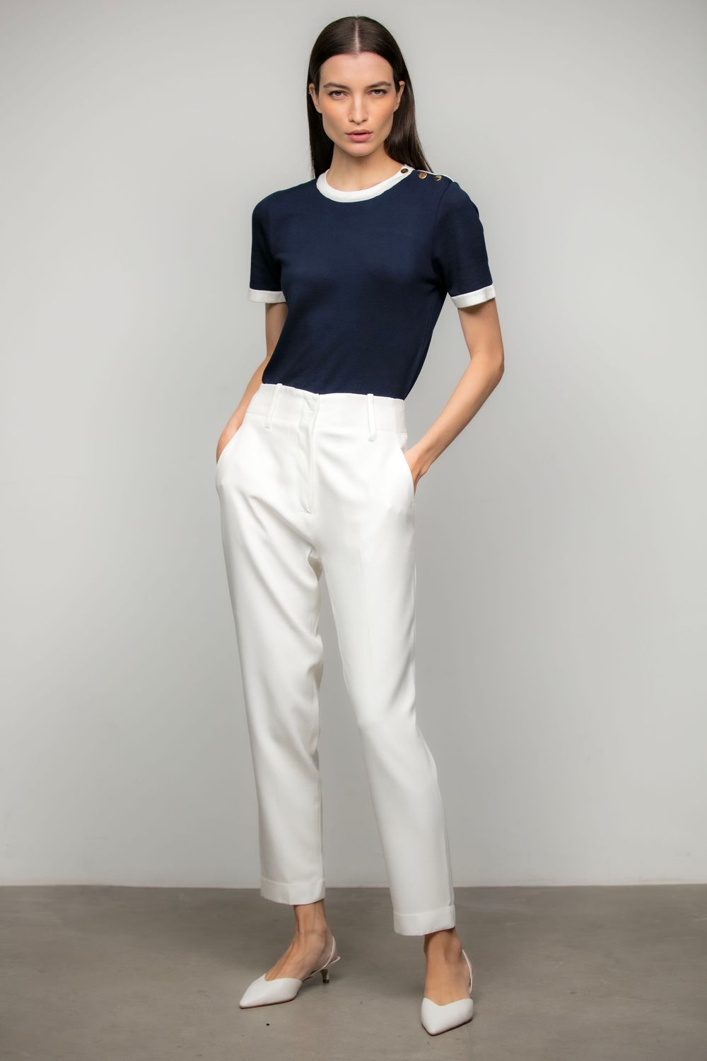 Blusa Tricot Marinho Luciane