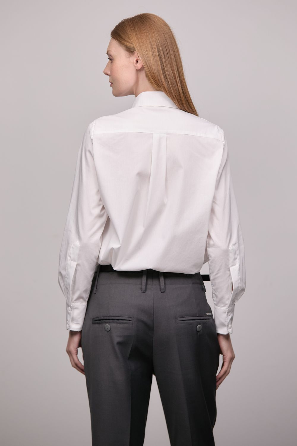 Camisa Slim Tricoline Branca Carlota CB