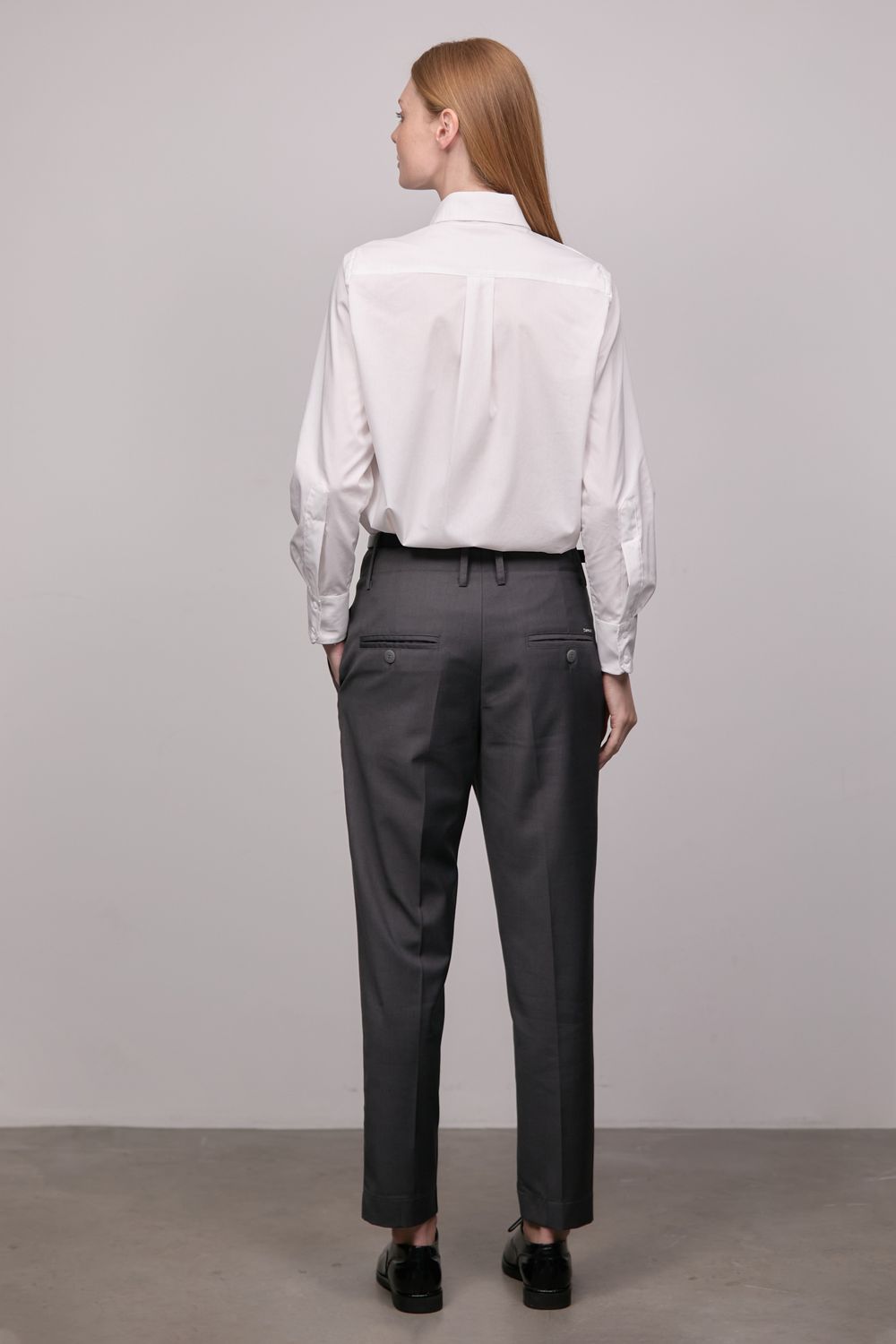 Camisa Slim Tricoline Branca Carlota CB