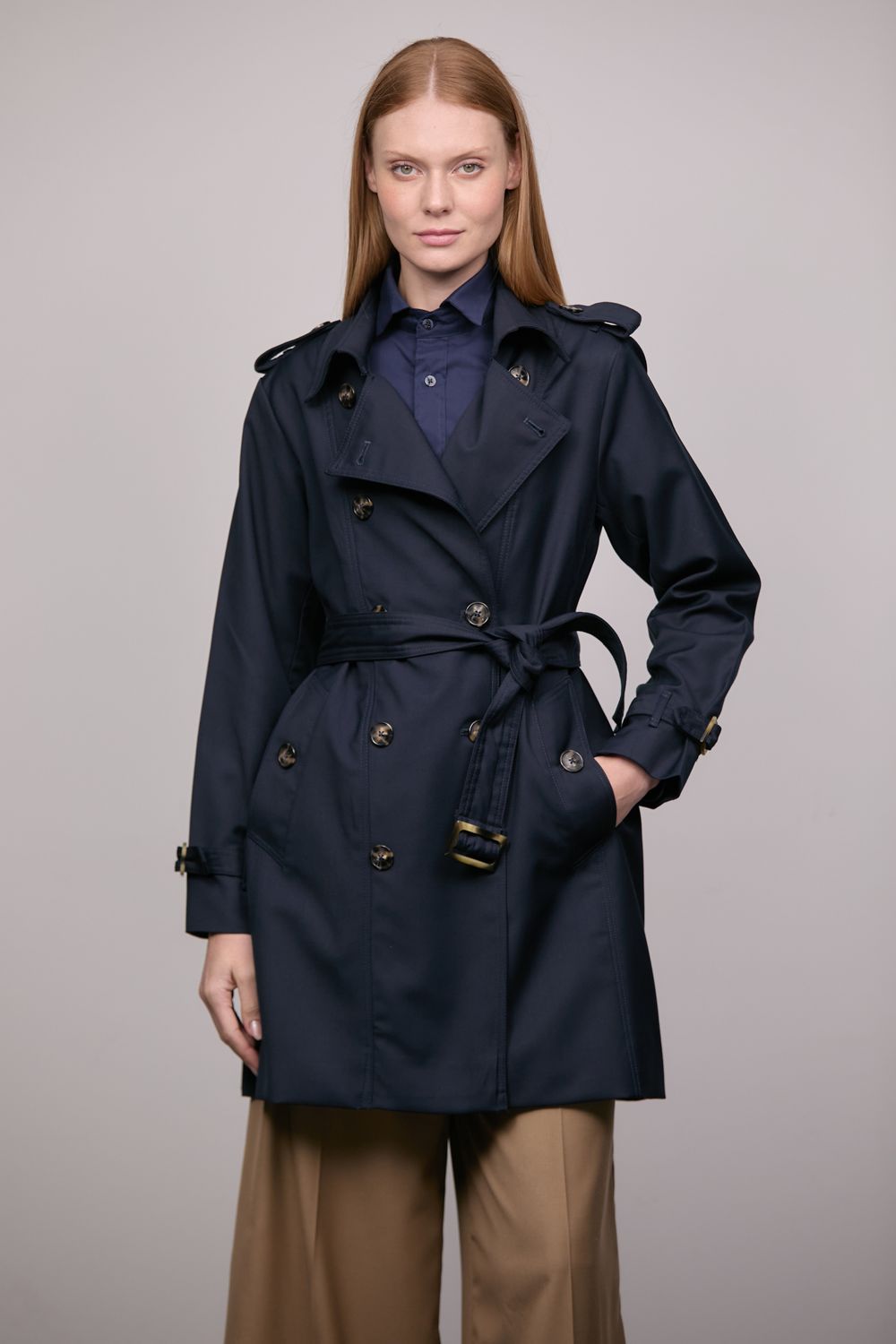Trench Coat Marinho Chiara CB