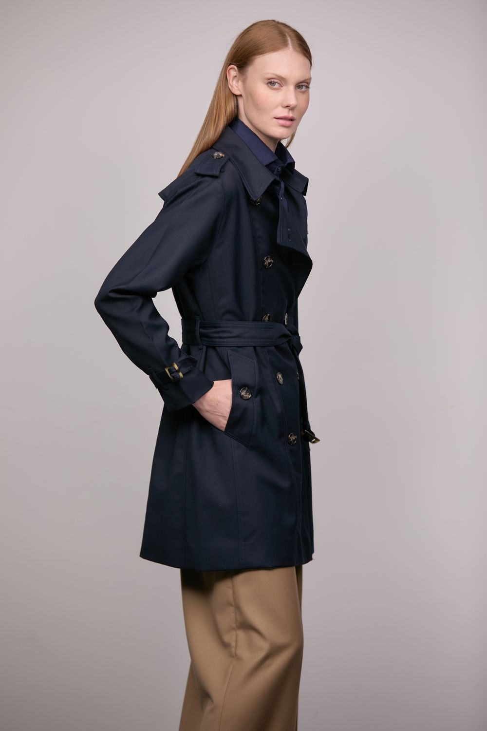 Trench Coat Marinho Chiara CB