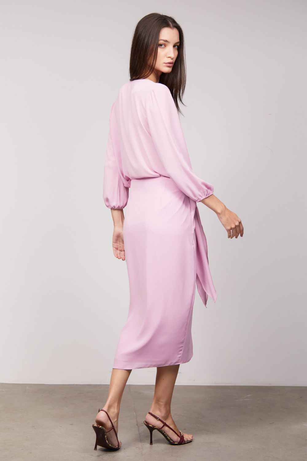 Saia Musseline Rosa Angélica