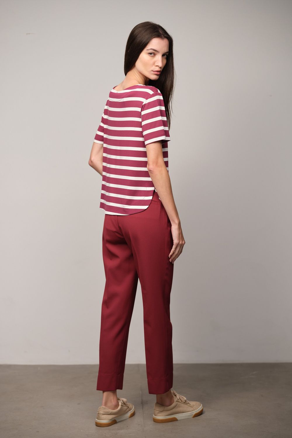 Calça Crepe Patou Marsala Diana