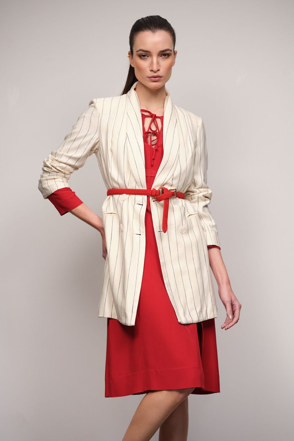 Maxi Blazer Risca de Giz