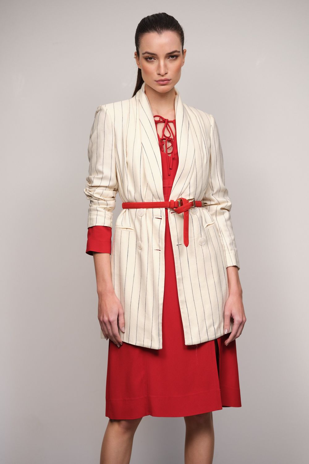 Maxi Blazer Risca de Giz