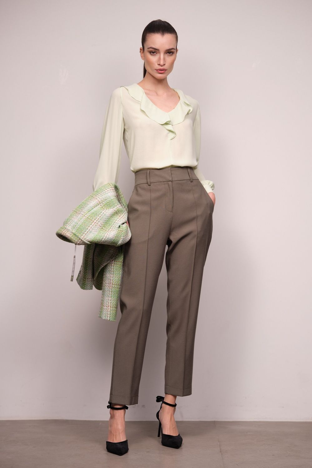 Blusa Musseline Menta Maitê