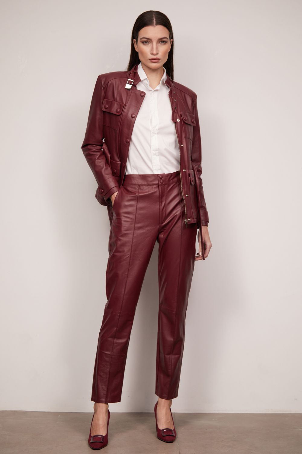 Calça Pelica Bordô Melinda