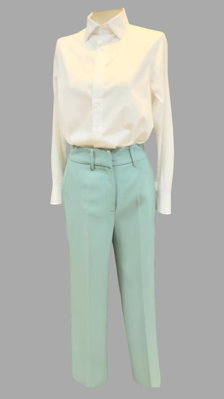 Calça Crepe Patou Celadon Olivia