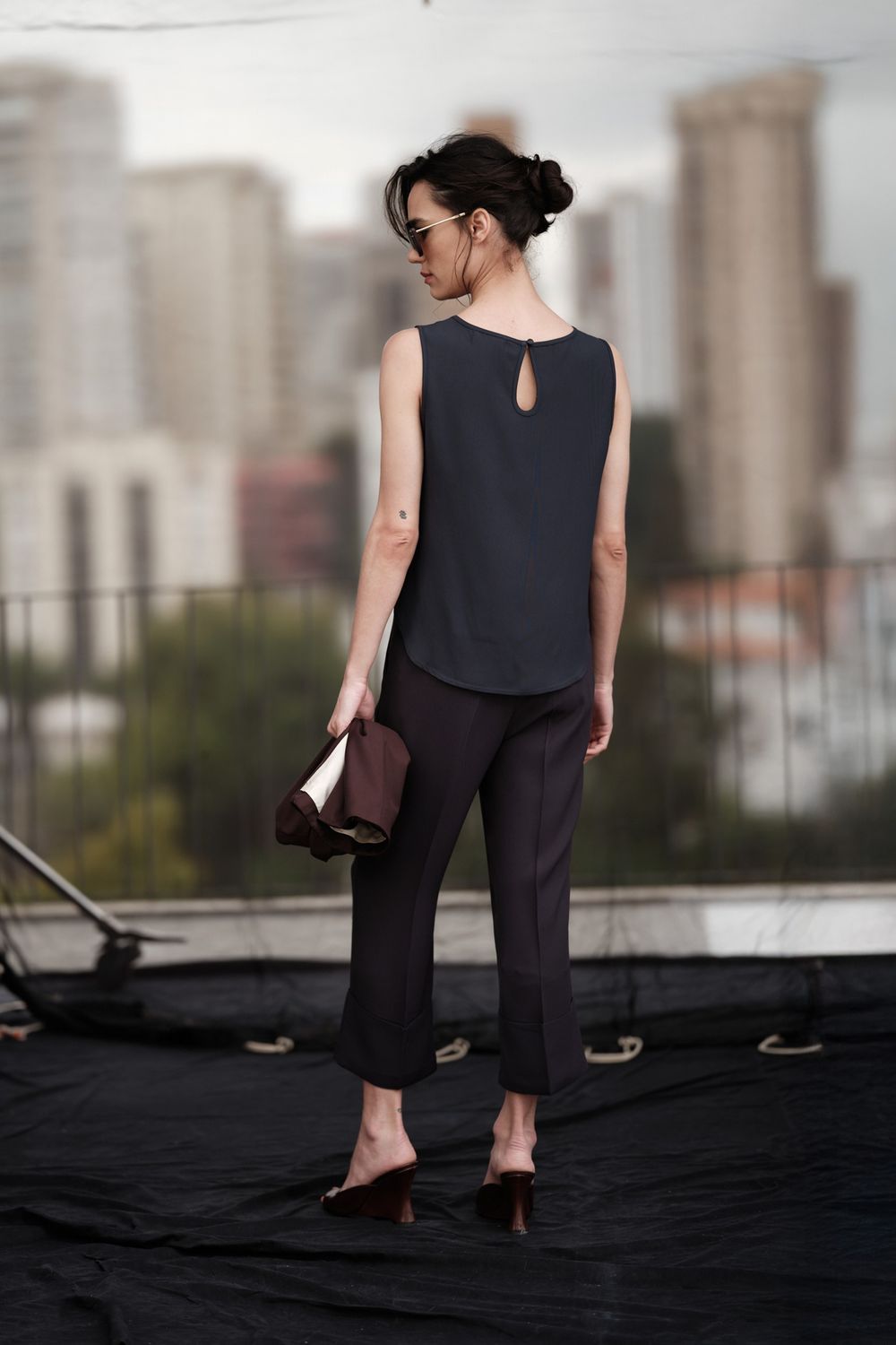 Regata Crepe Patou Marinho Roberta