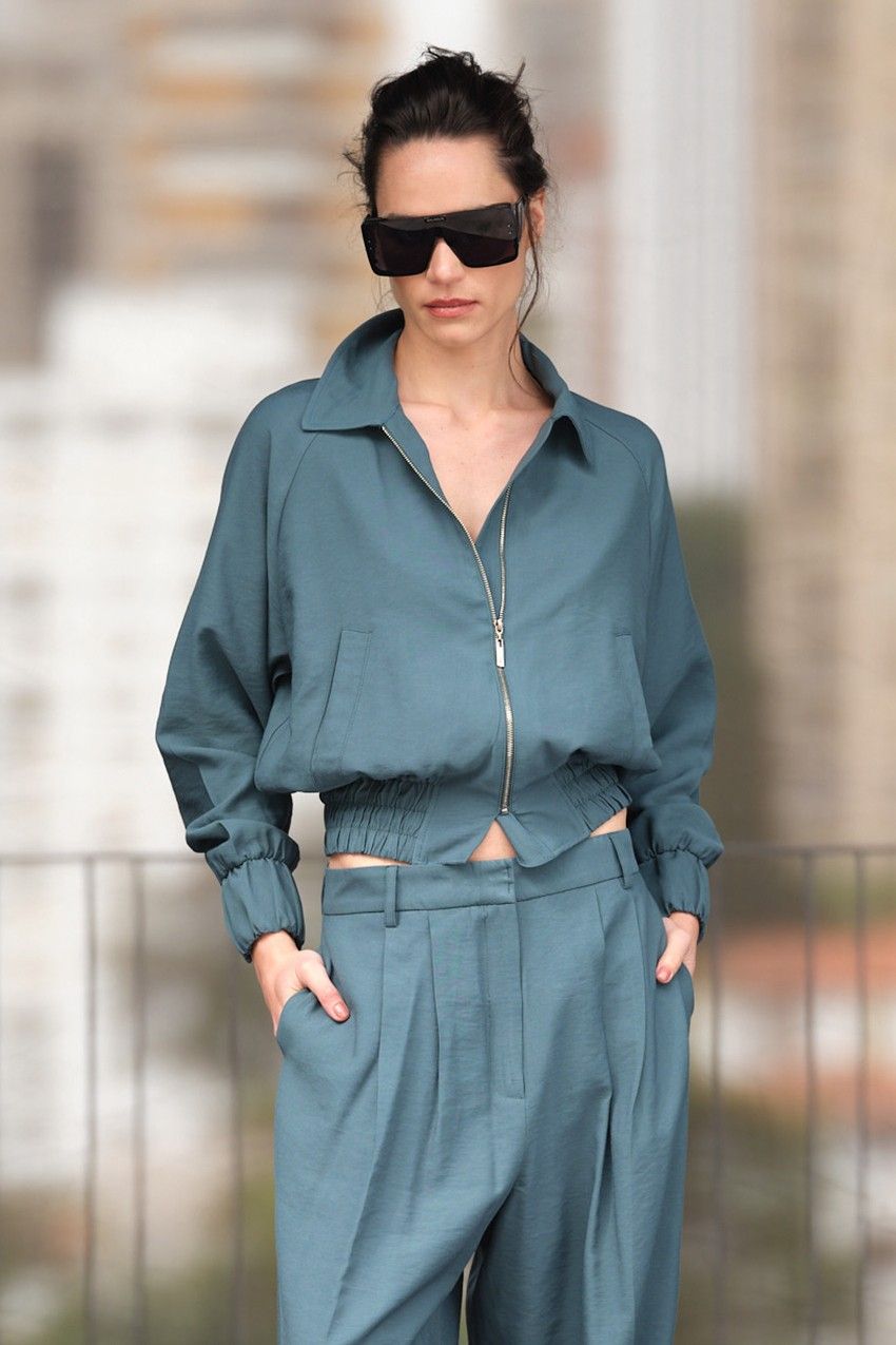 Jaqueta Bomber Gabardine Aisha