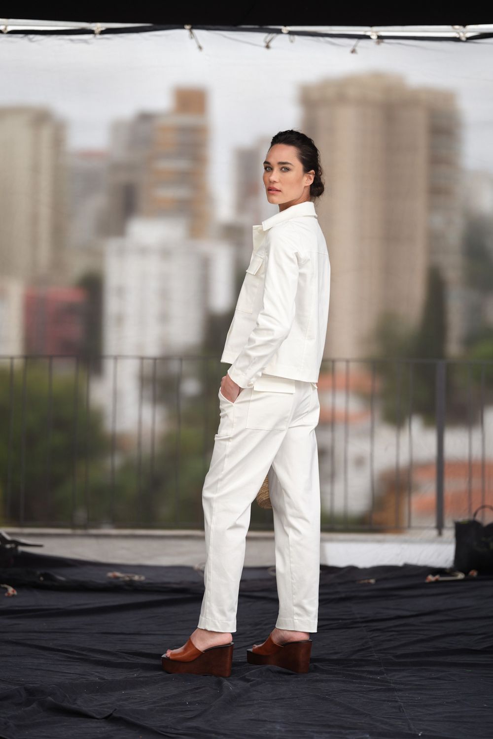 Jaqueta Sarja Off White Malu