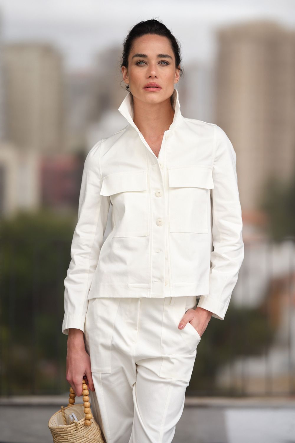 Jaqueta Sarja Off White Malu